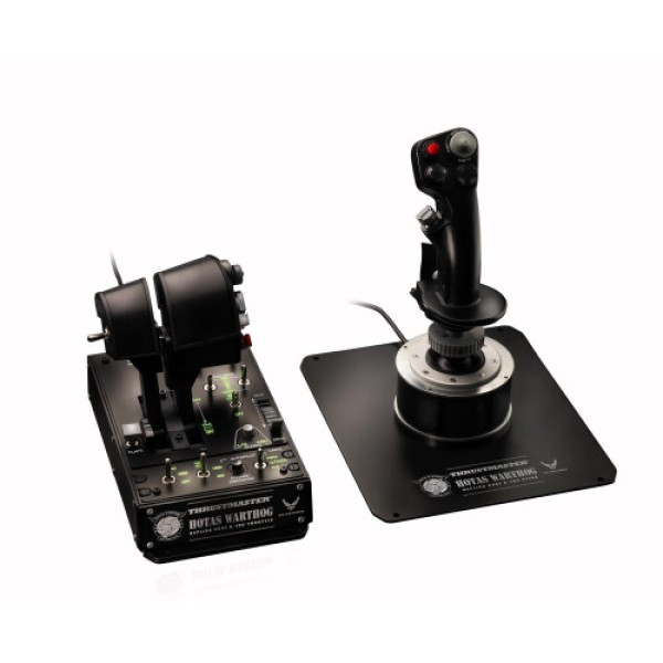 Thrustmaster Hotas Warthog Tongkat Penerbangan dan Tuas Gas untuk PC